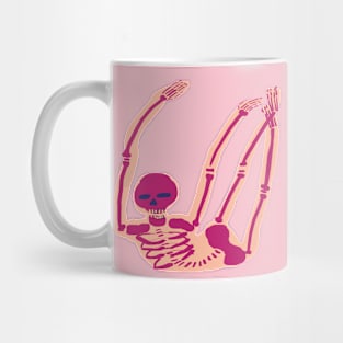 skeleton with skin Mug